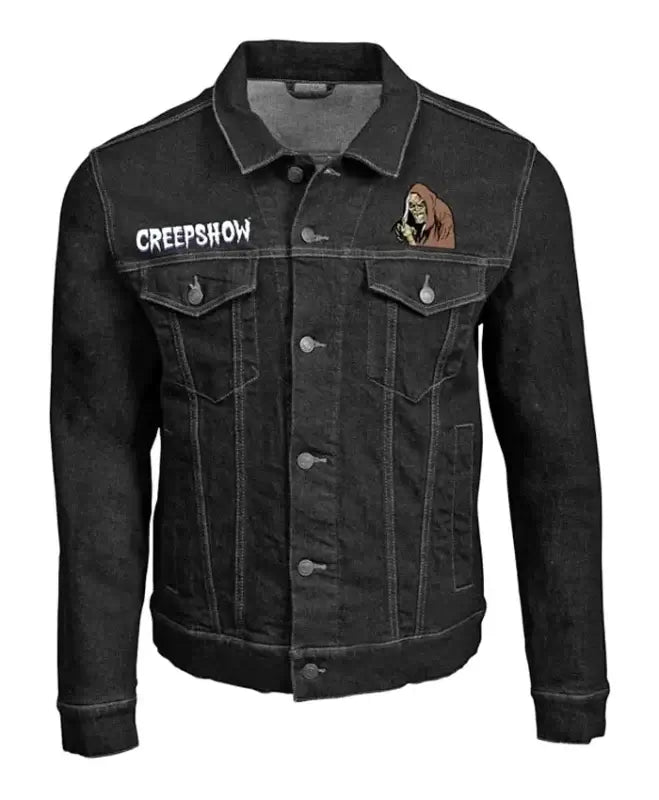 Creepshow Halloween Black Denim Jacket