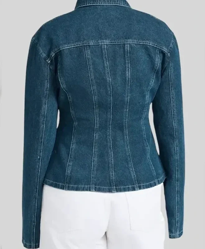 Ella Bright Off Campus Blue Denim Blue Jacket
