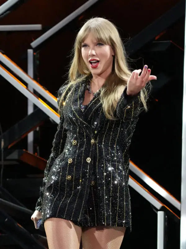 Eras Tour Taylor Swift Black Blazer