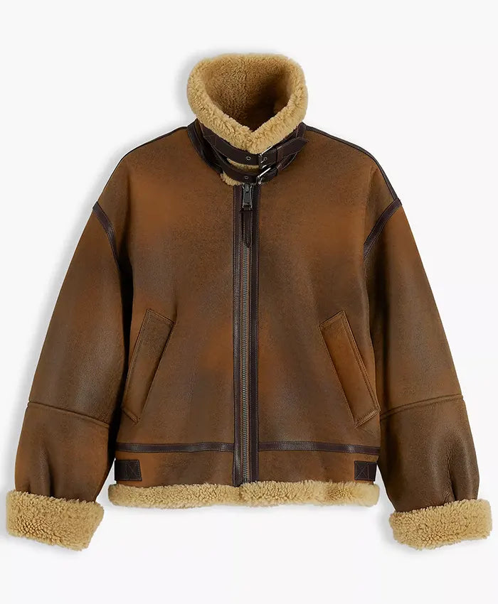 Gigi Hadid Tommy Hilfiger fall 2026 Aviator Jacket
