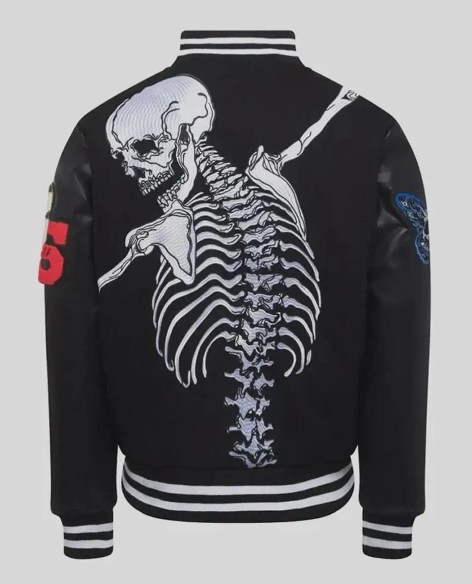 Godspeed Skeleton Black Varsity Jacket
