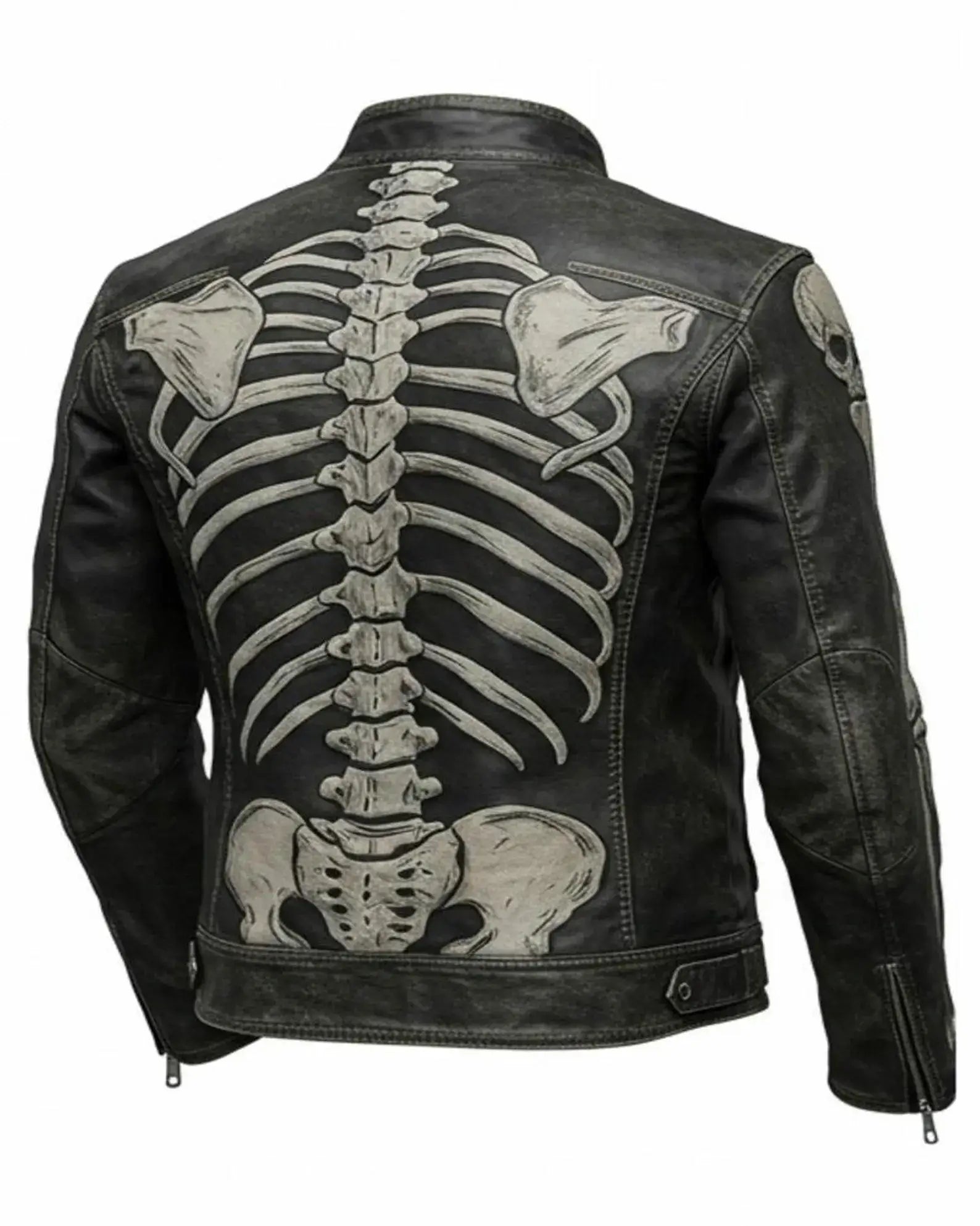 Halloween Distressed Skeleton Jacket