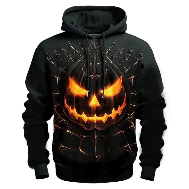 Halloween Spooky Black Hoodie For Men & Women