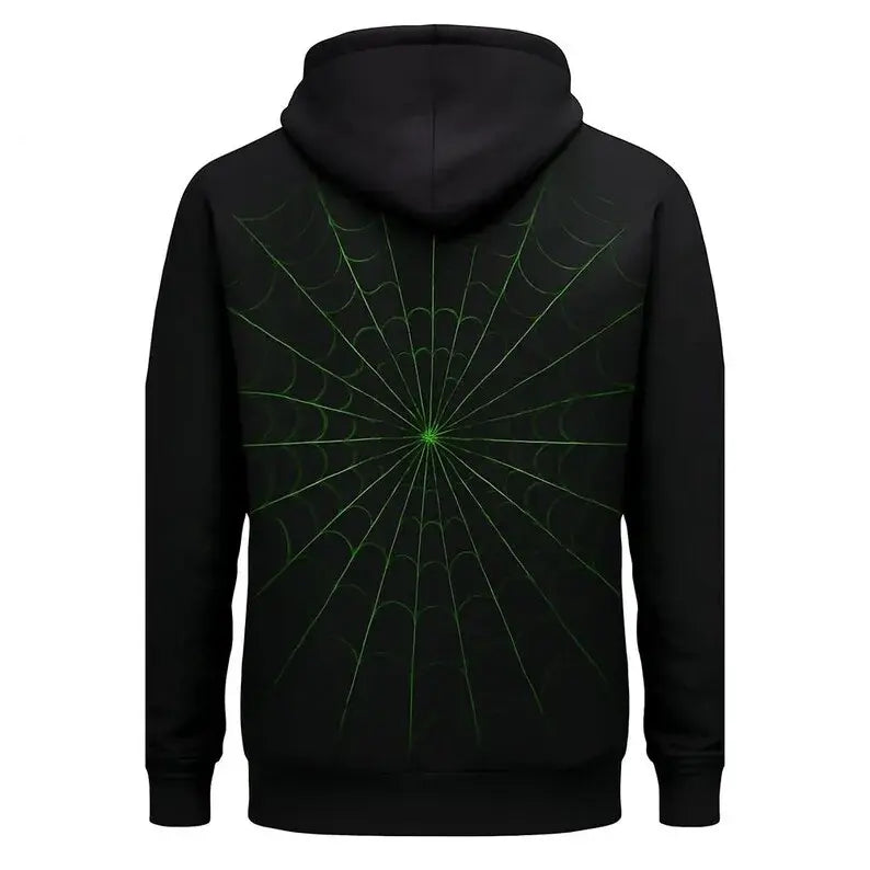 Halloween Spooky Pumpkin Black Hoodie