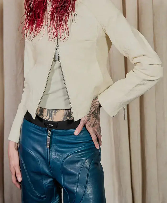 Kai Cenat VIVET Collection 2026 Moto Leather Jacket