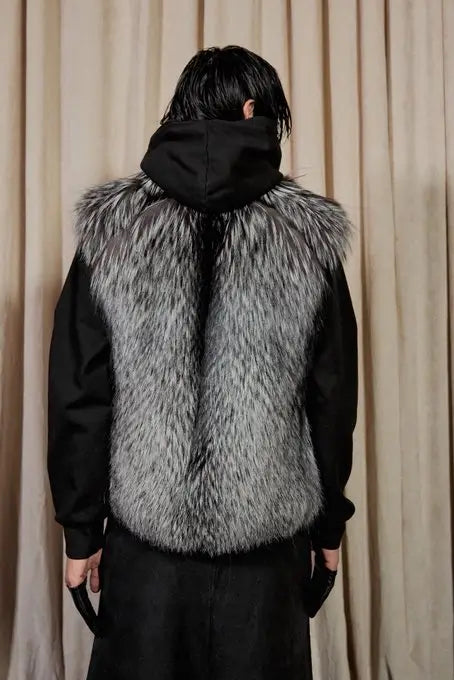 Kai Cenat VIVET Collection Faux Fur Black Vest