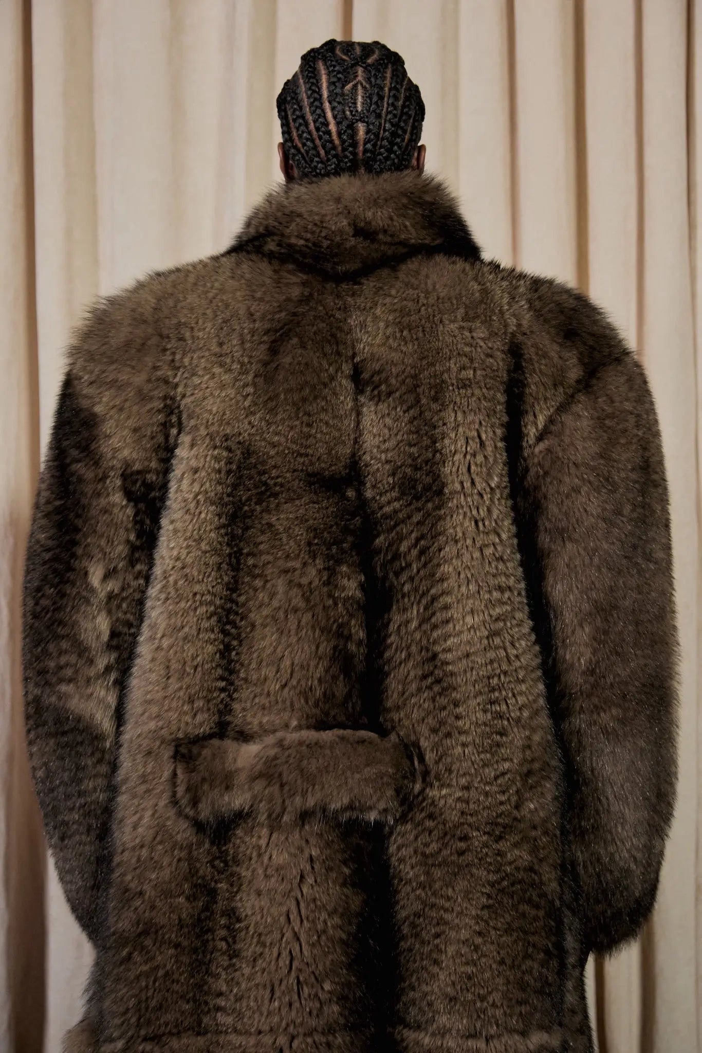 Kai Cent VIVET Collection Dark Brown Overcoat