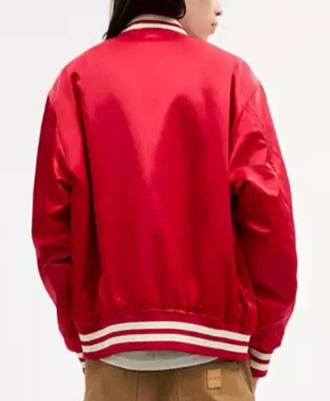 Off Campus John Tucker Red Varsity  Red Jacket For Men  Women