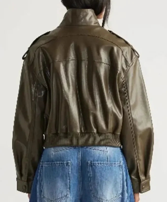 Off Campus Jules Logan Leather Zipper Jacket