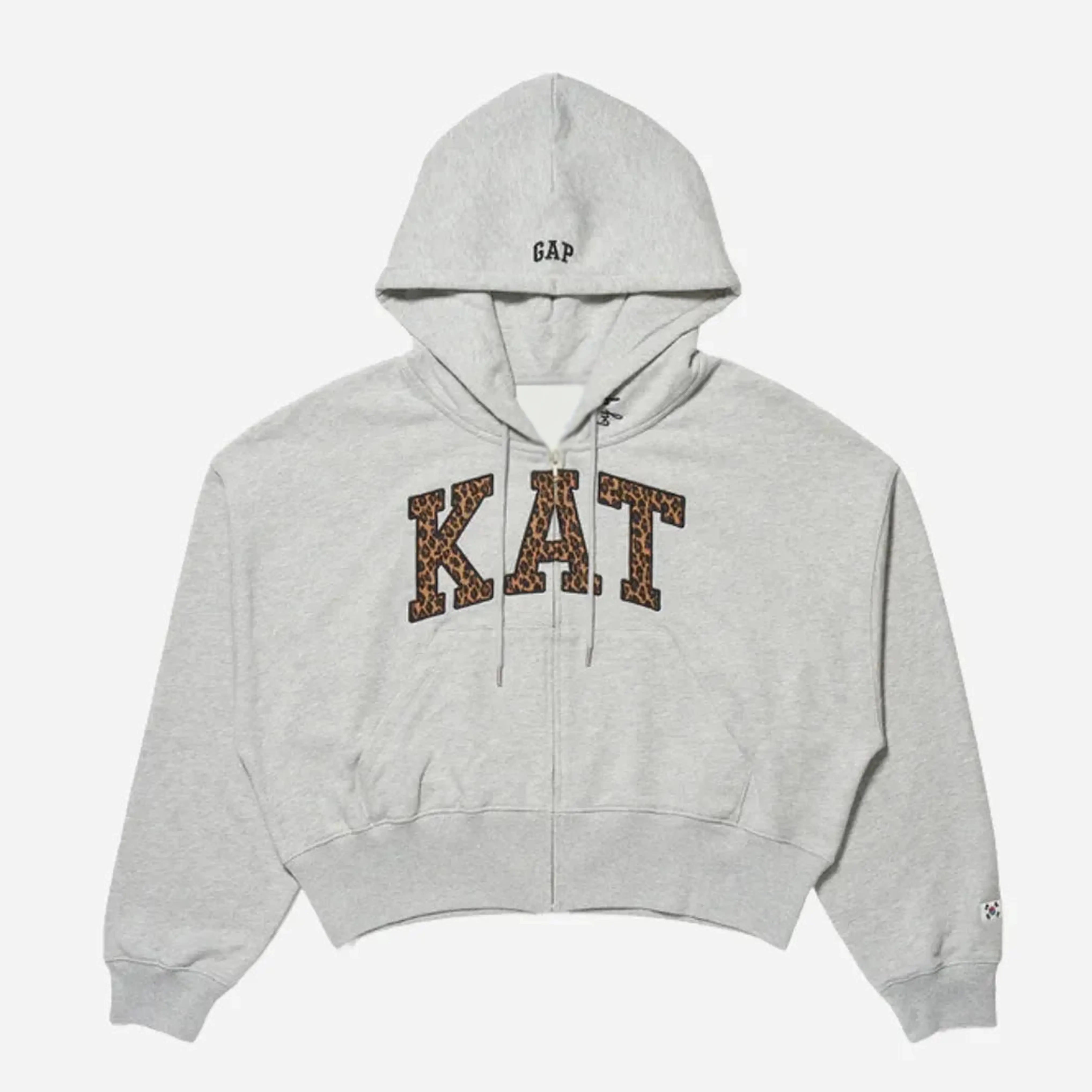 Yoonchae GAP x KATSEYE 2026 Coachella Grey Zipper Hoodie